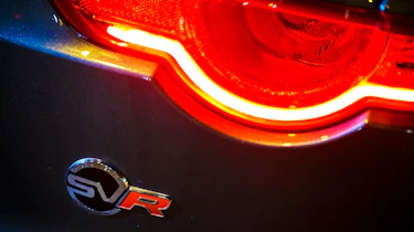 Jaguar F-Type SVR Tunnel Run - taillight