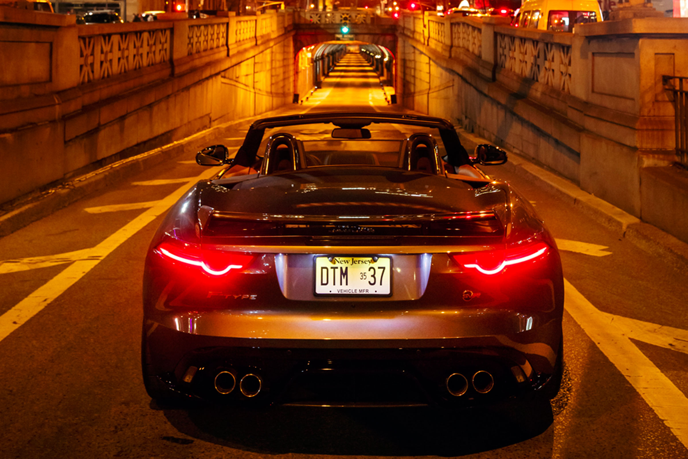 Jaguar F-Type SVR Tunnel Run - rear