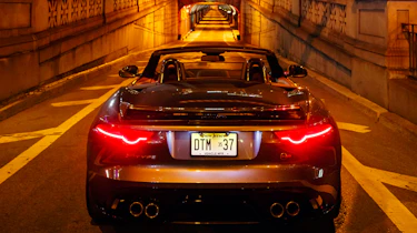 Jaguar F-Type SVR Tunnel Run - rear