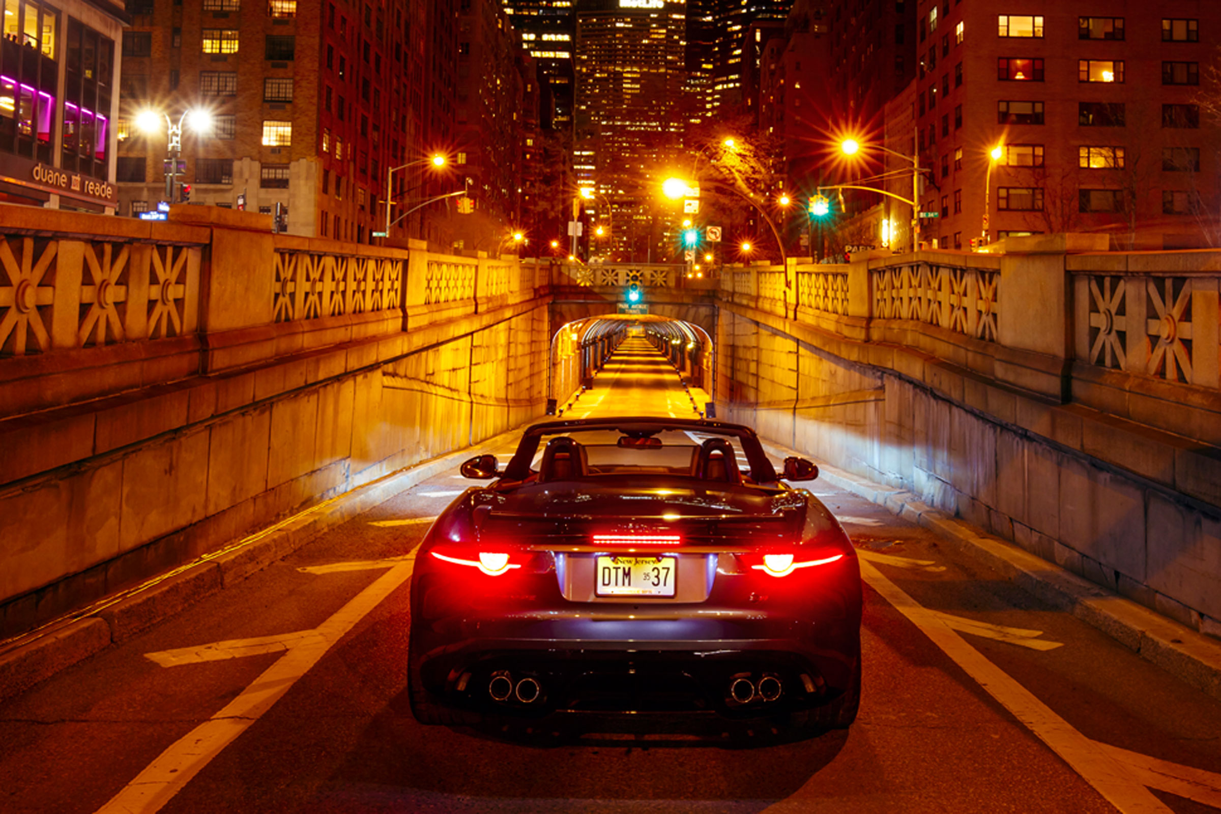 Jaguar F-Type SVR Tunnel Run - rear