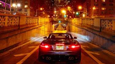Jaguar F-Type SVR Tunnel Run - rear