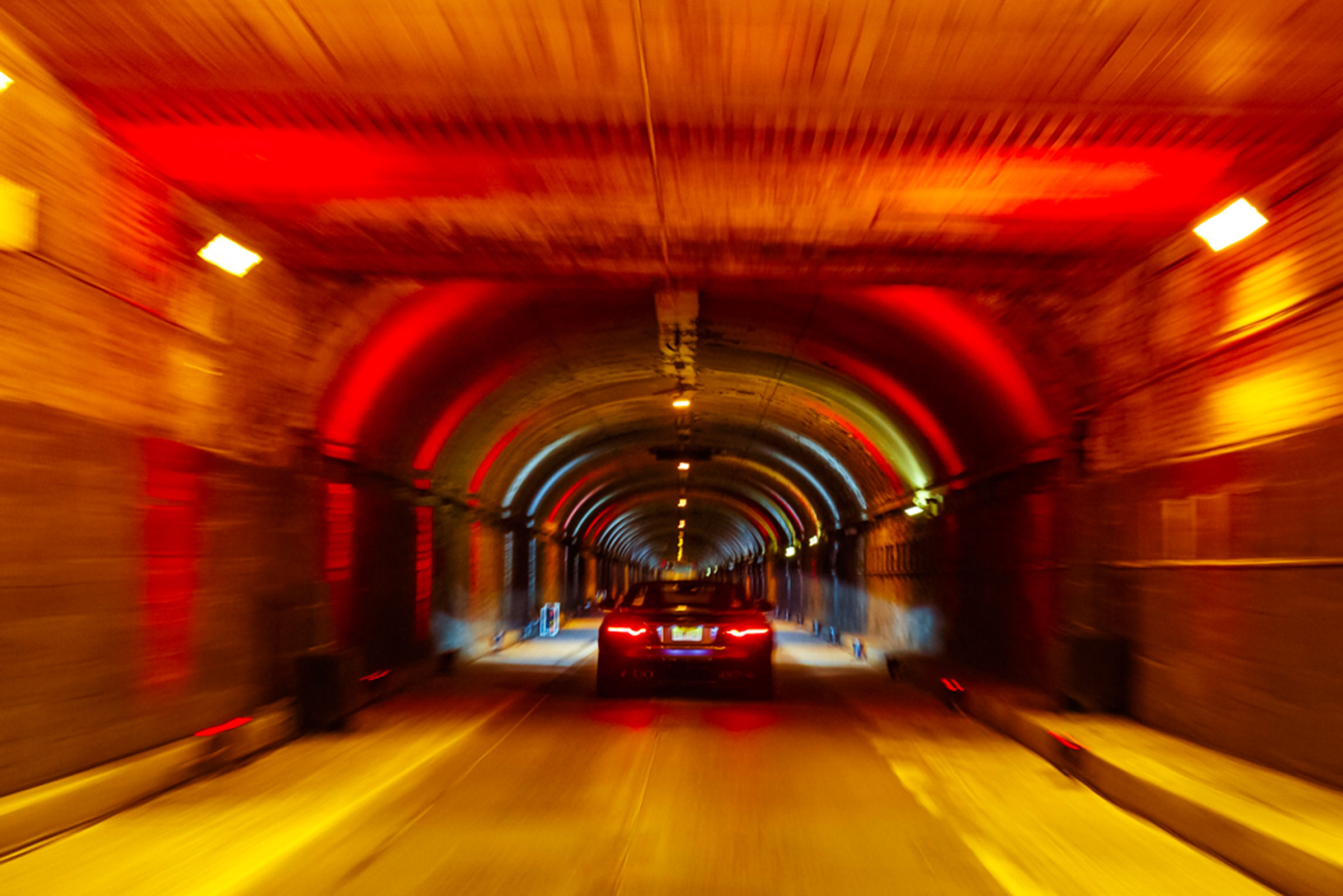 Jaguar F-Type SVR Tunnel Run - rear