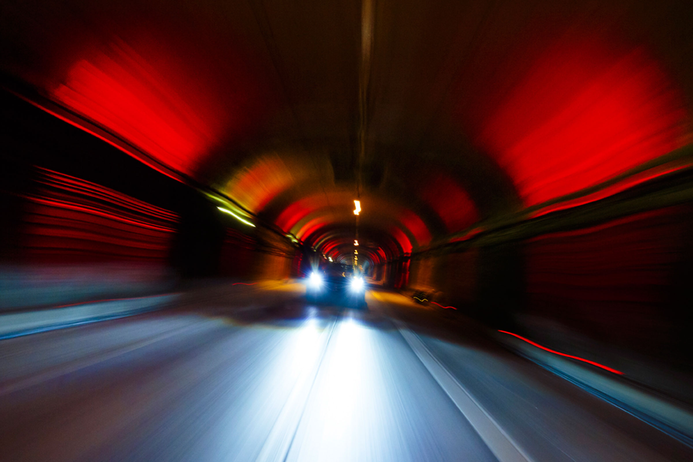 Jaguar F-Type SVR Tunnel Run - front