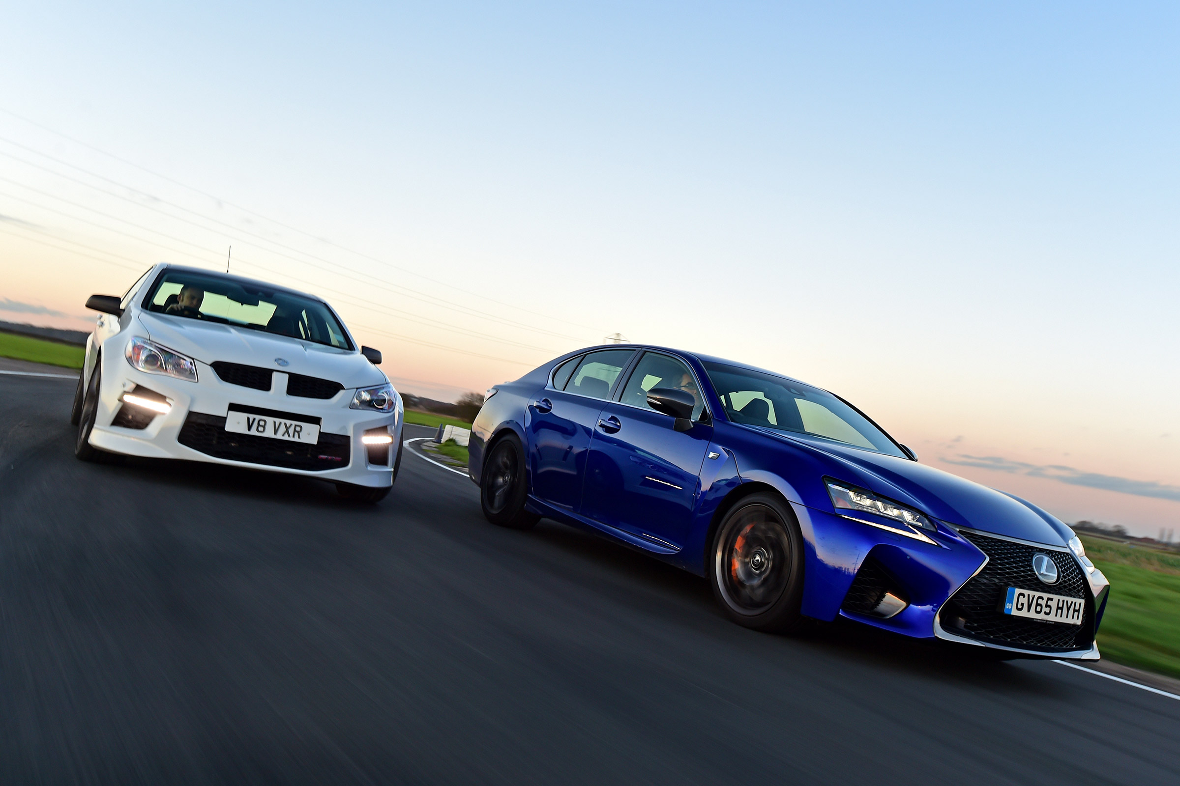 Lexus GS F vs Vauxhall VXR8 GTS - header