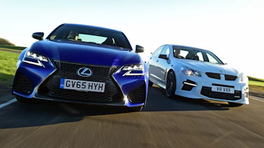 Lexus GS F vs Vauxhall VXR8 GTS - header close