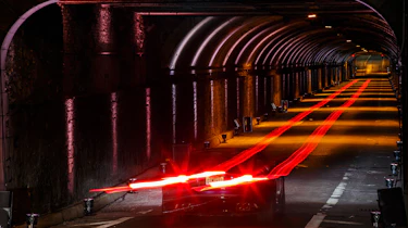 Jaguar F-Type SVR Tunnel Run - lights