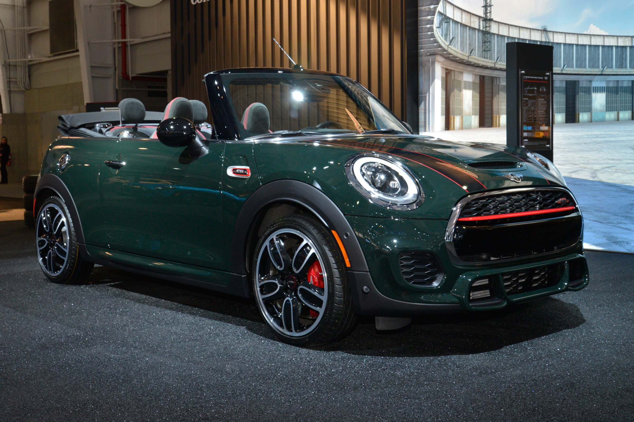 MINI John Cooper Works Convertible - New York front quarter 3