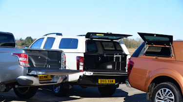 Nissan Navara vs Mitsubishi L200 vs Isuzu D-Max - boot lids
