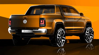 Volkswagen Amarok sketch - rear