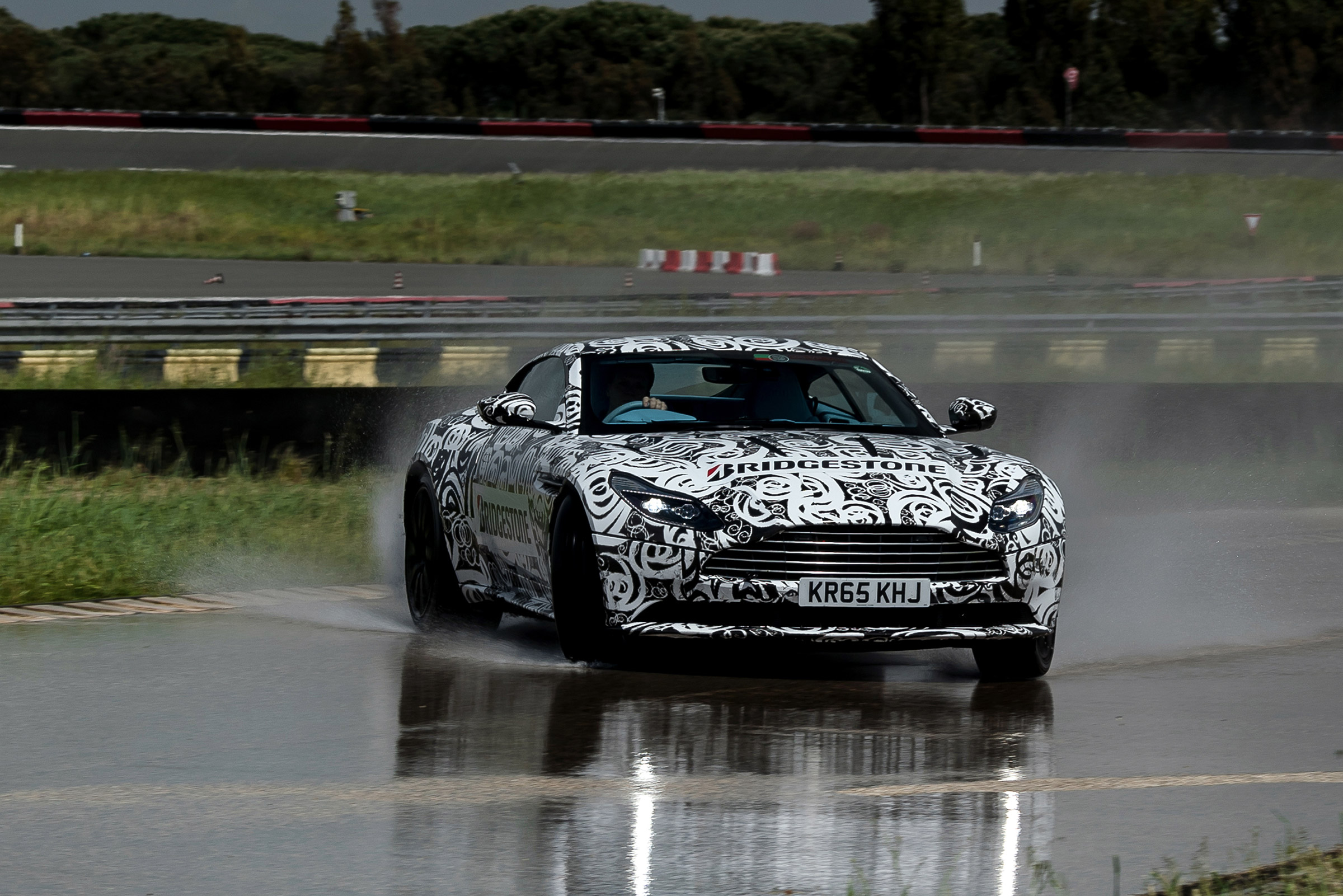 Aston Martin DB11 prototype - wet drift