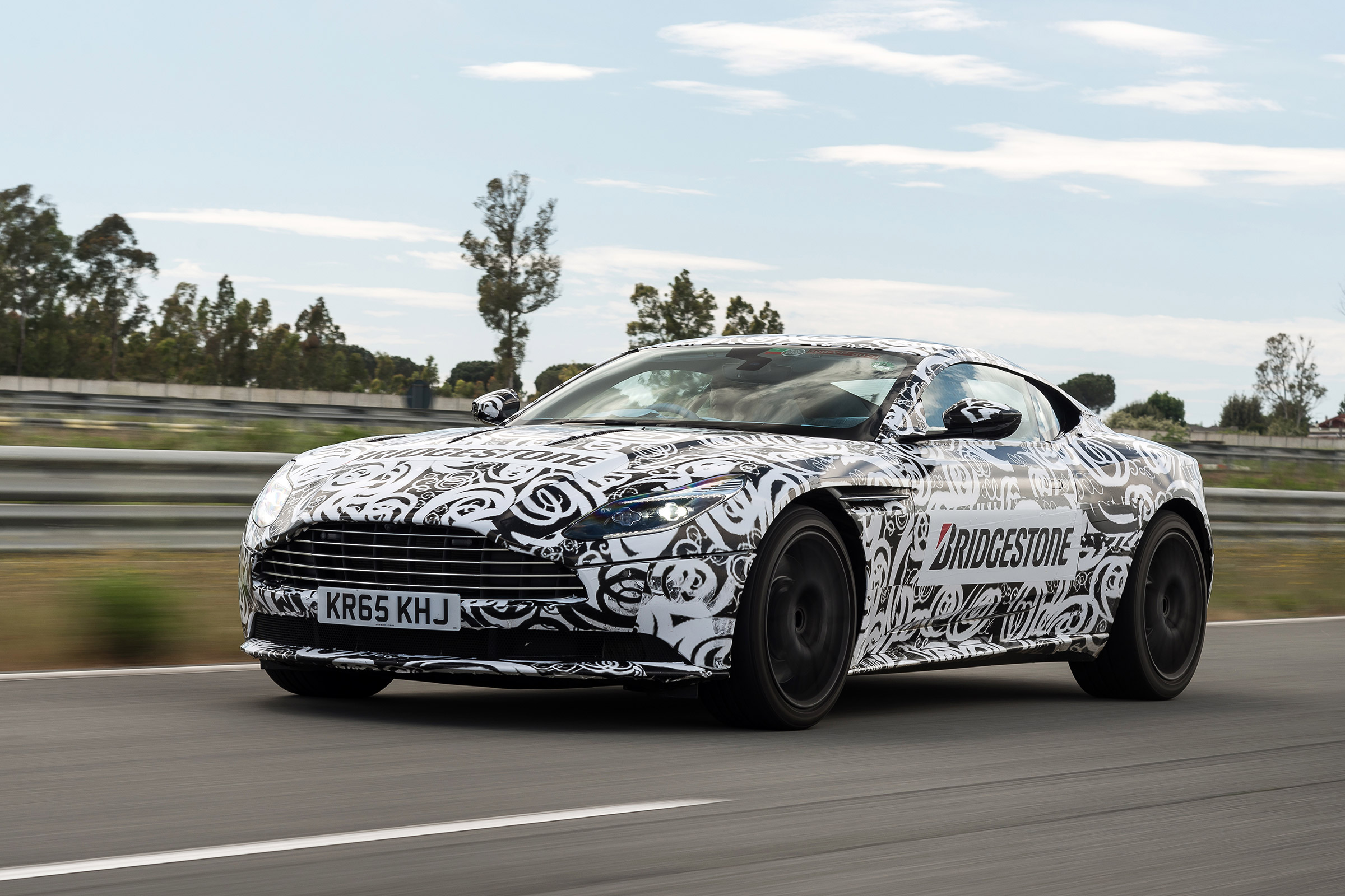 Aston Martin DB11 prototype - front action 