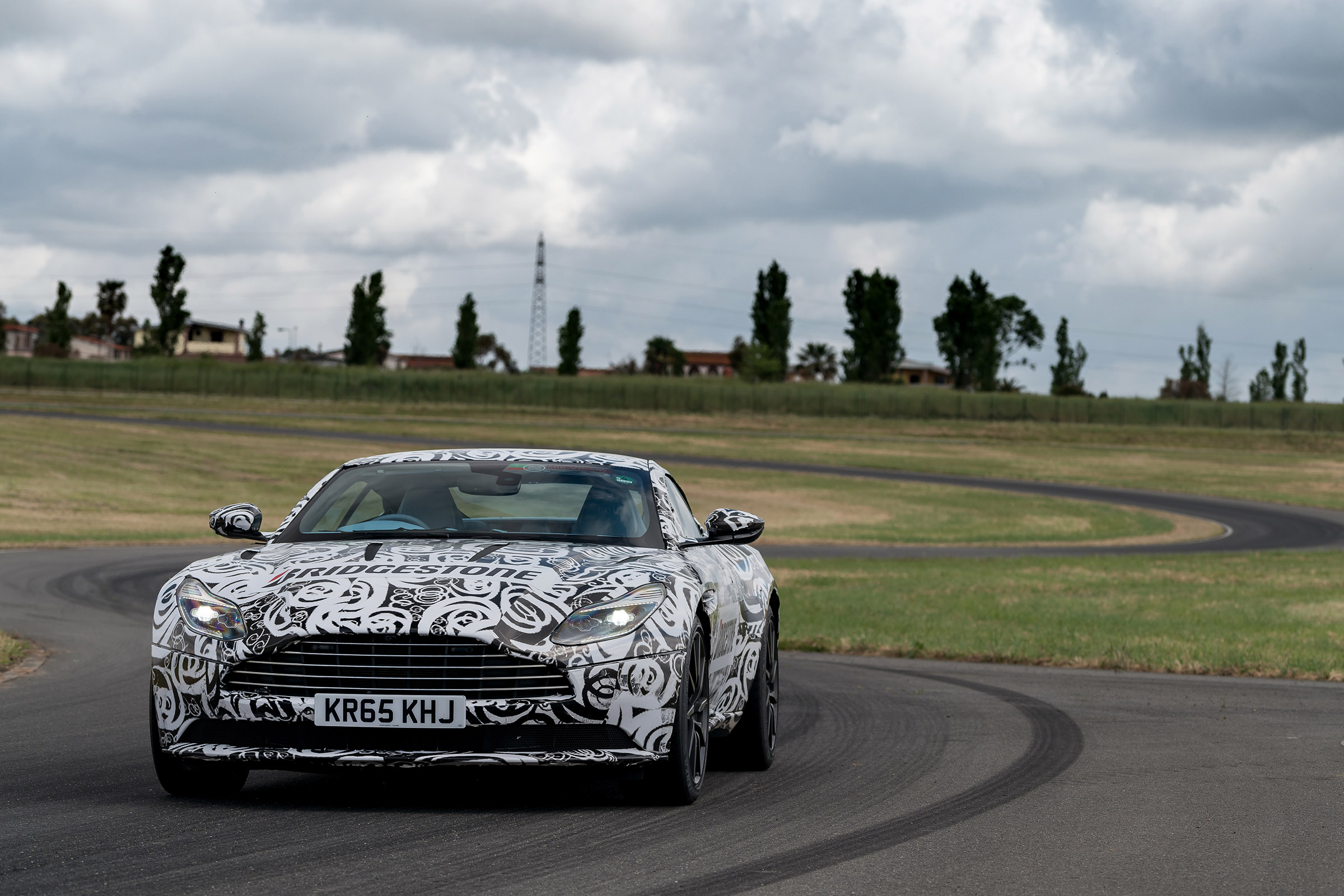 Aston Martin DB11 prototype - front cornering