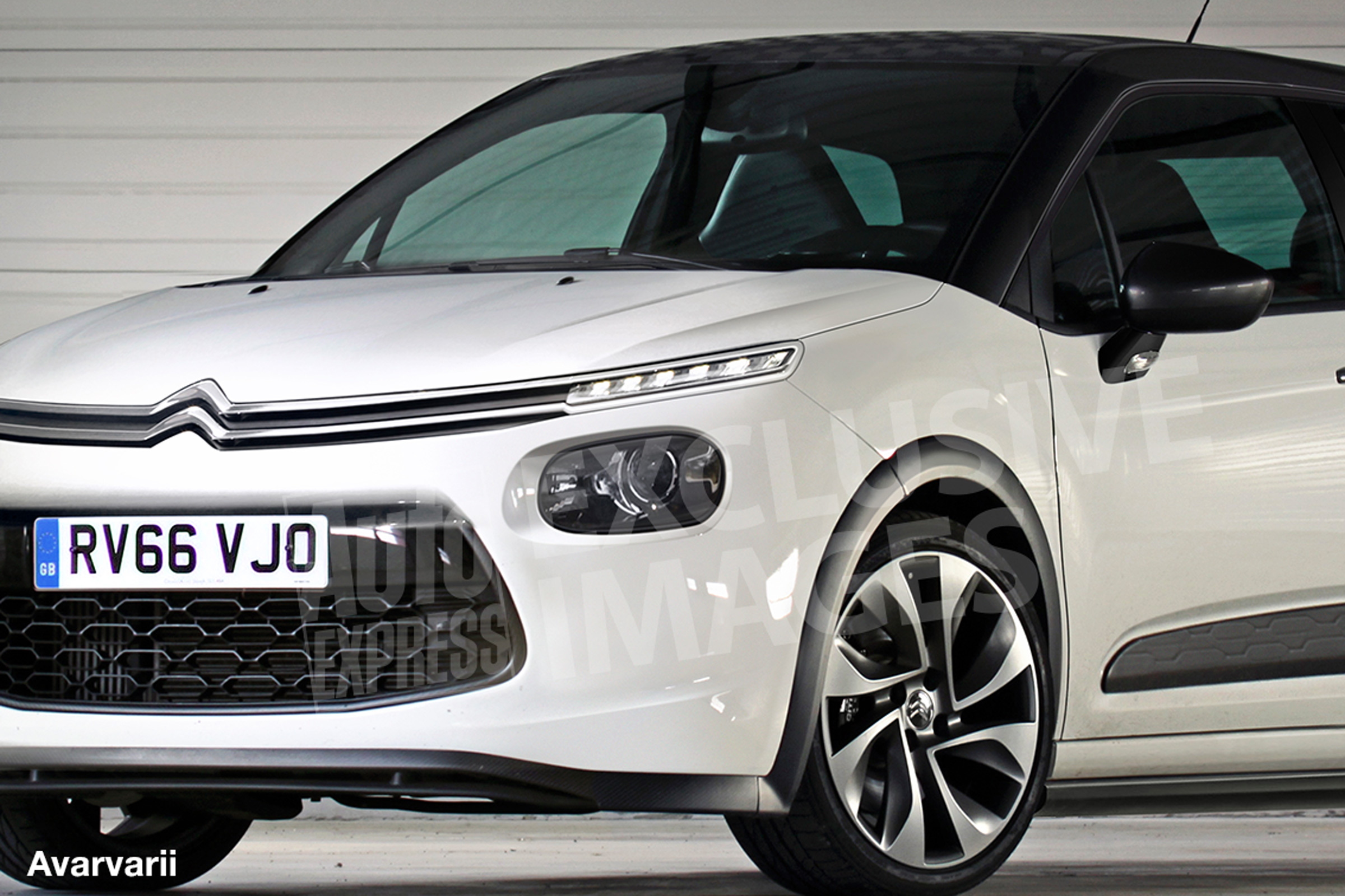 New Citroen C3 hatchback exclusive render - front detail