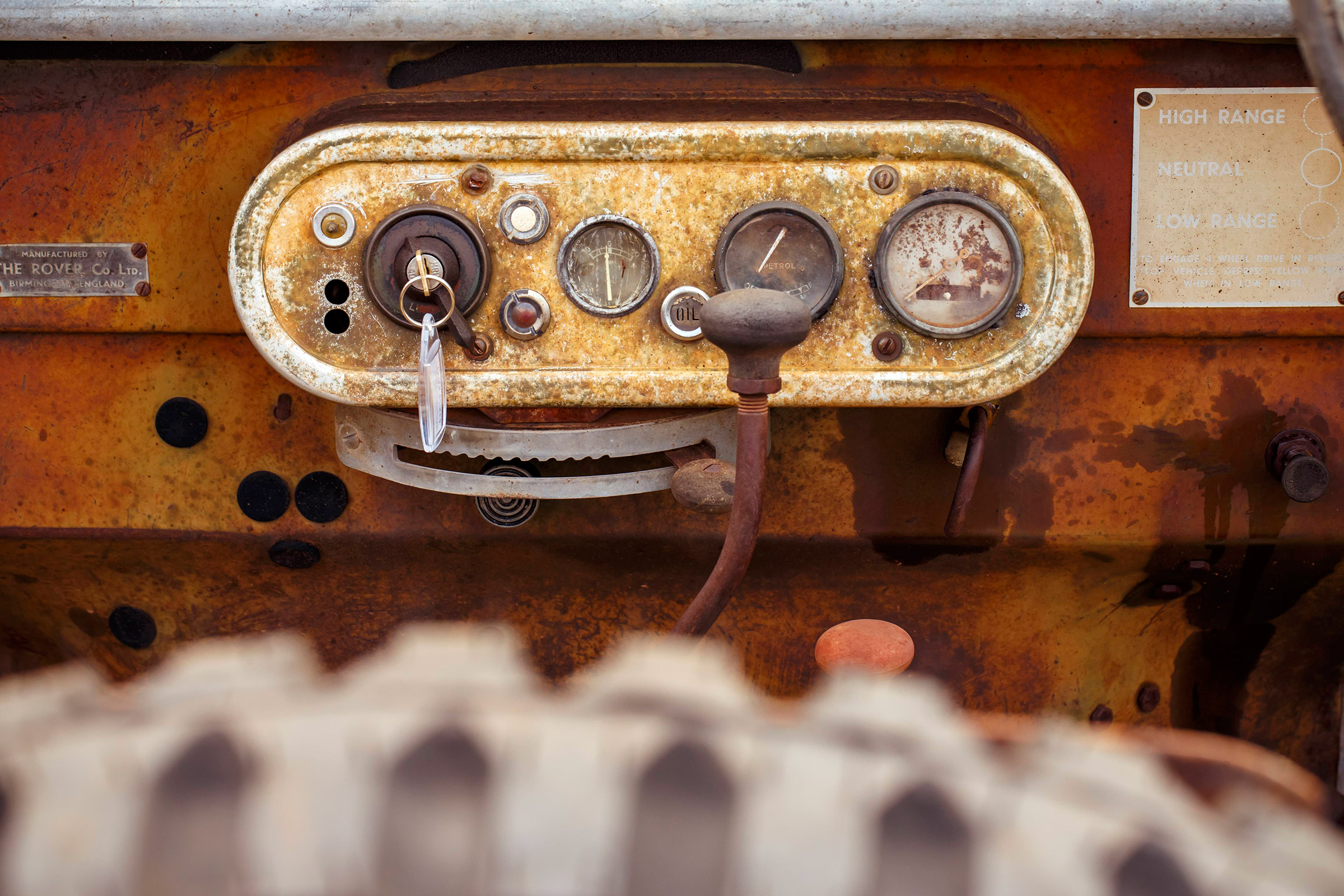 Land Rover Series 1 Reborn - dash