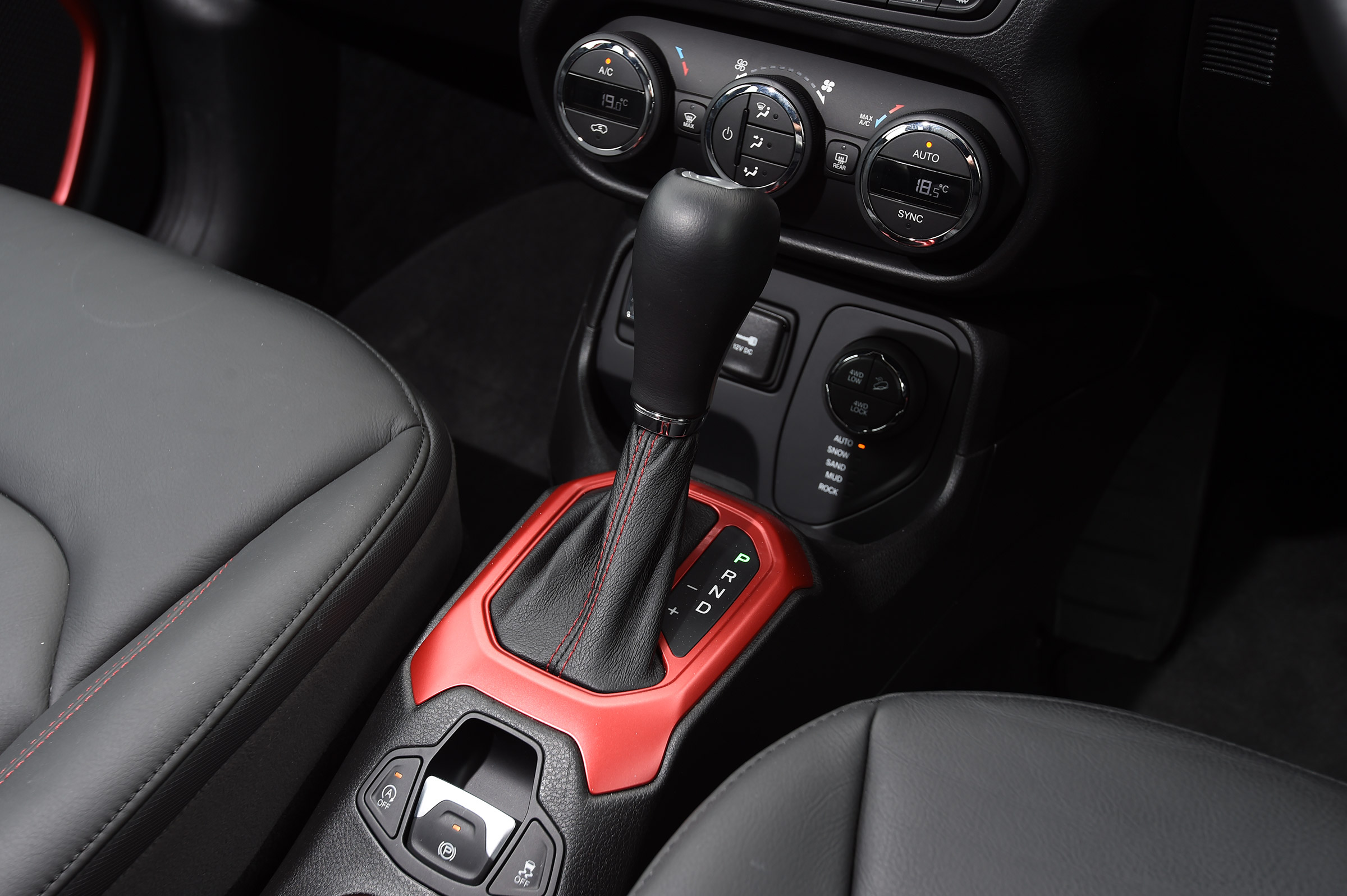 Jeep Renegade - centre console