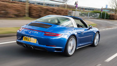 Porsche 911 Targa 2016 UK - rear tracking