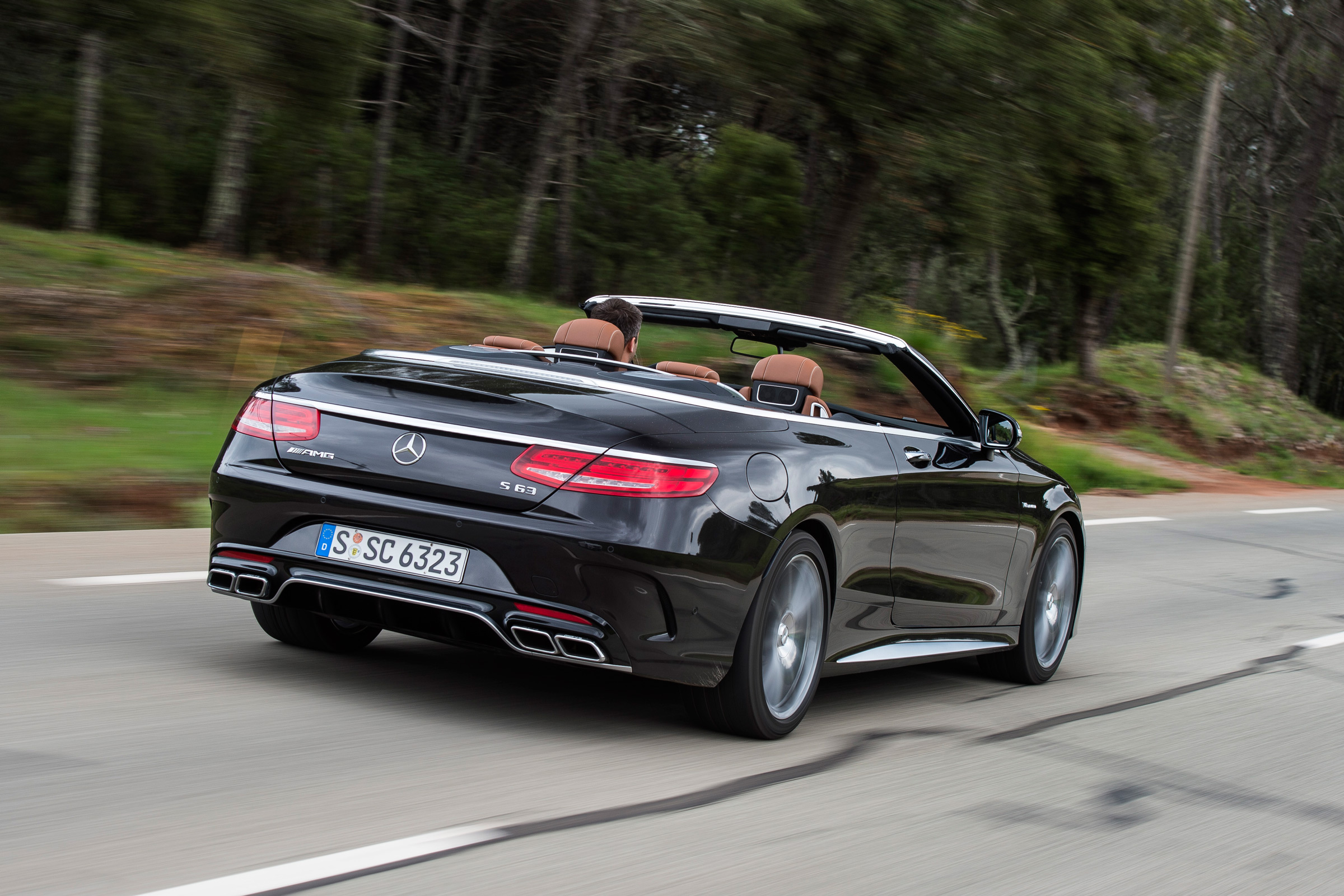 Mercedes-AMG S 63 Cabriolet 2016 - rear tracking 2