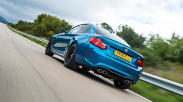 New BMW M2 Coupe UK - rear tracking