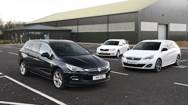 Vauxhall Astra ST vs Skoda Octavia Estate vs Peugeot 308 SW - header