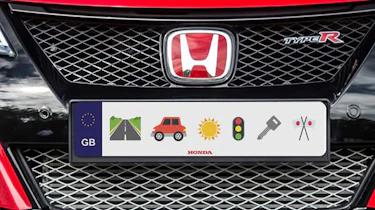 Honda Emoji numberplate