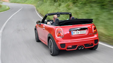 MINI JCW Convertible - rear driving