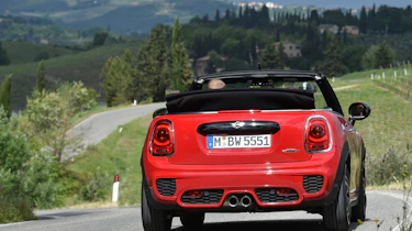 MINI JCW Convertible - rear cornering