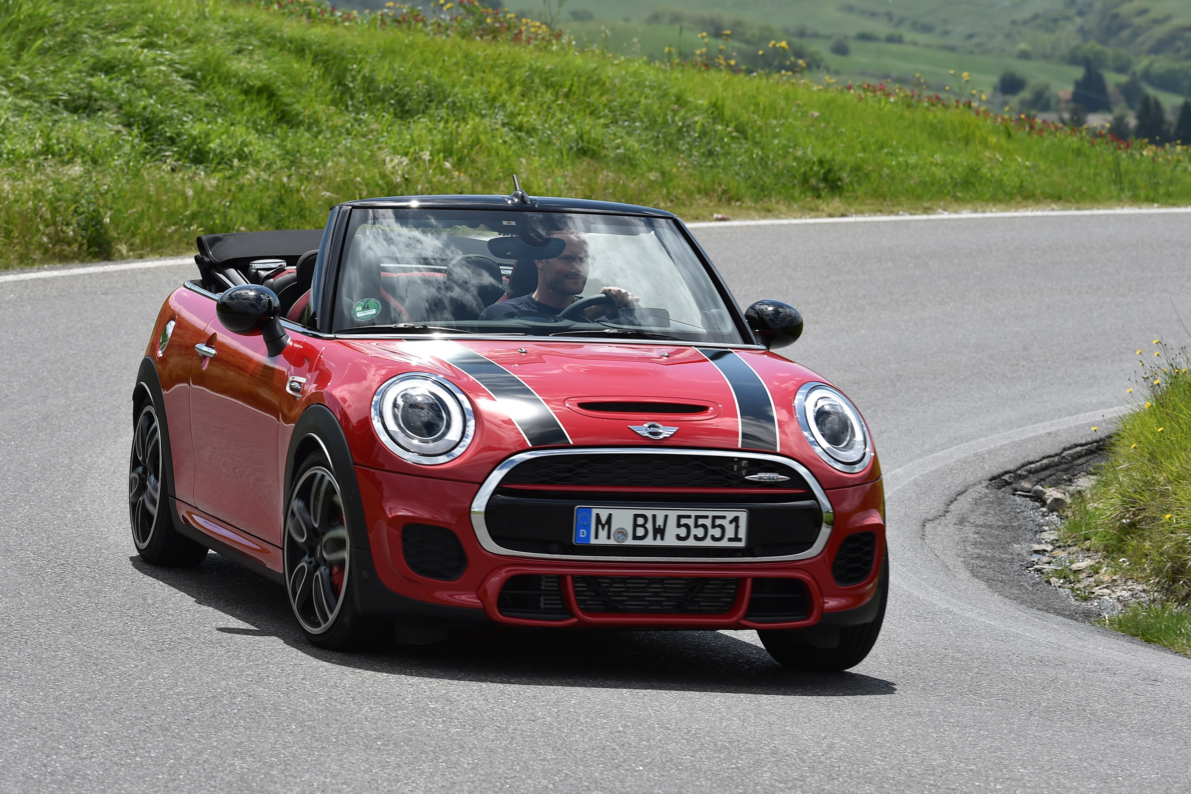 MINI JCW Convertible - front cornering