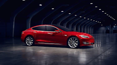 Tesla Model S 2016 facelift side