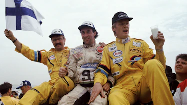 Peugeot Sport - Ari Vatanen interview celebration