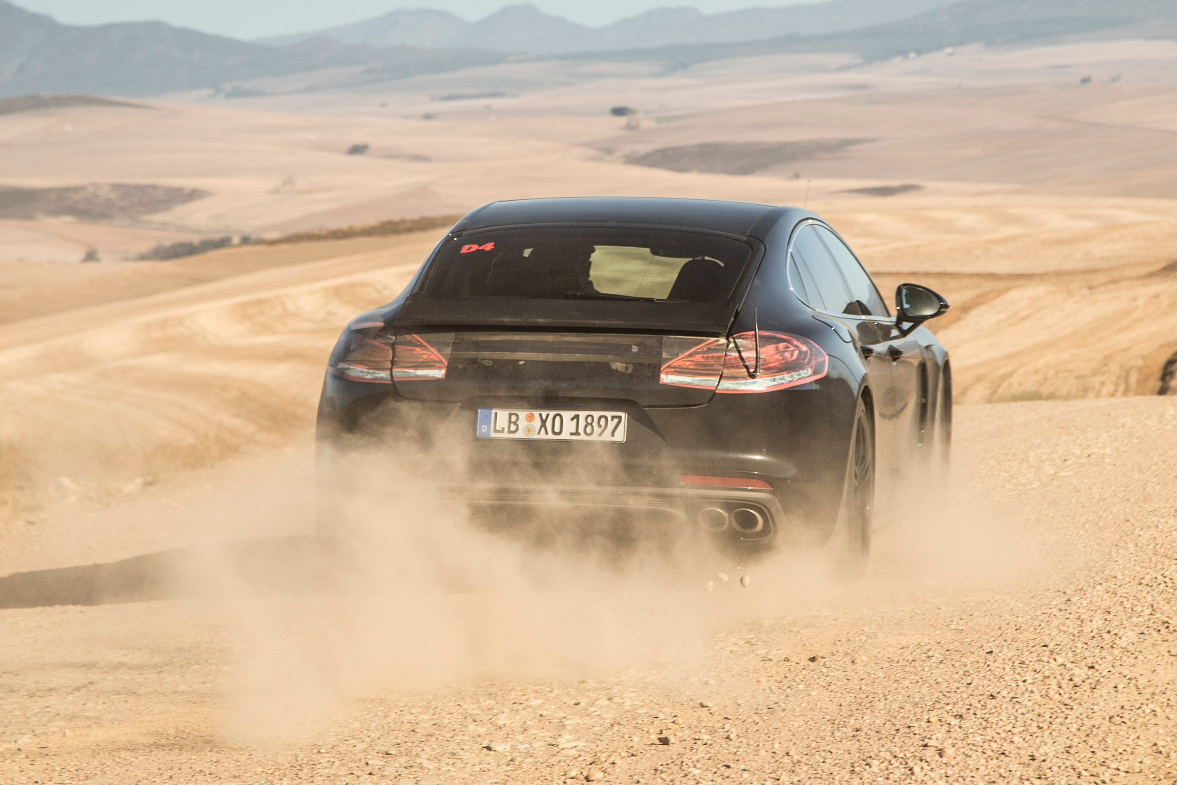 Porsche Panamera ride - rear action