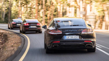 Porsche Panamera ride - convoy