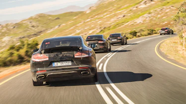 Porsche Panamera ride - convoy panning