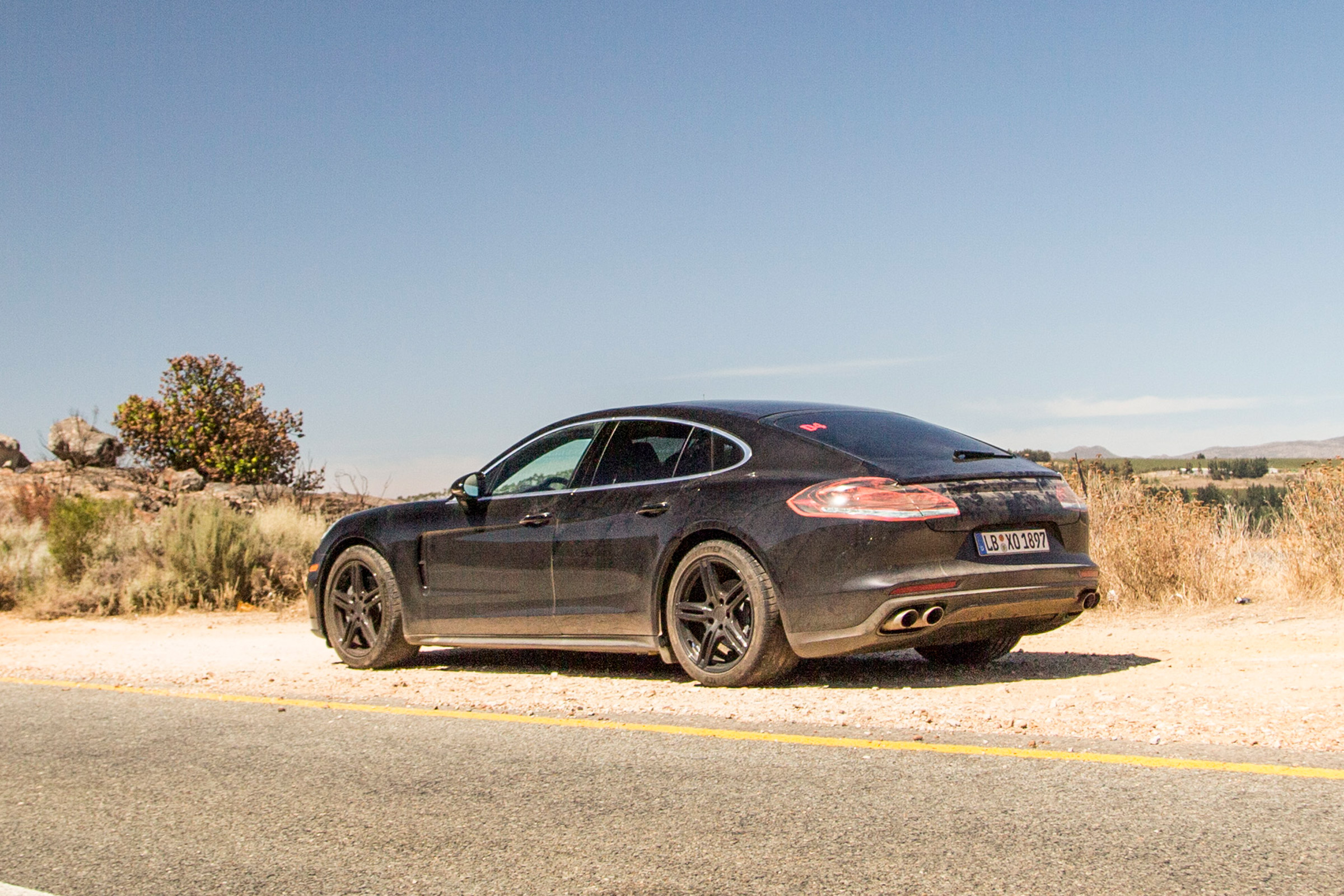 Porsche Panamera ride - side driving