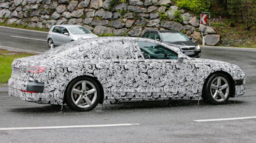 New Audi A8 spies side