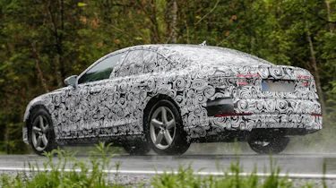 New Audi A8 spies side rear rain