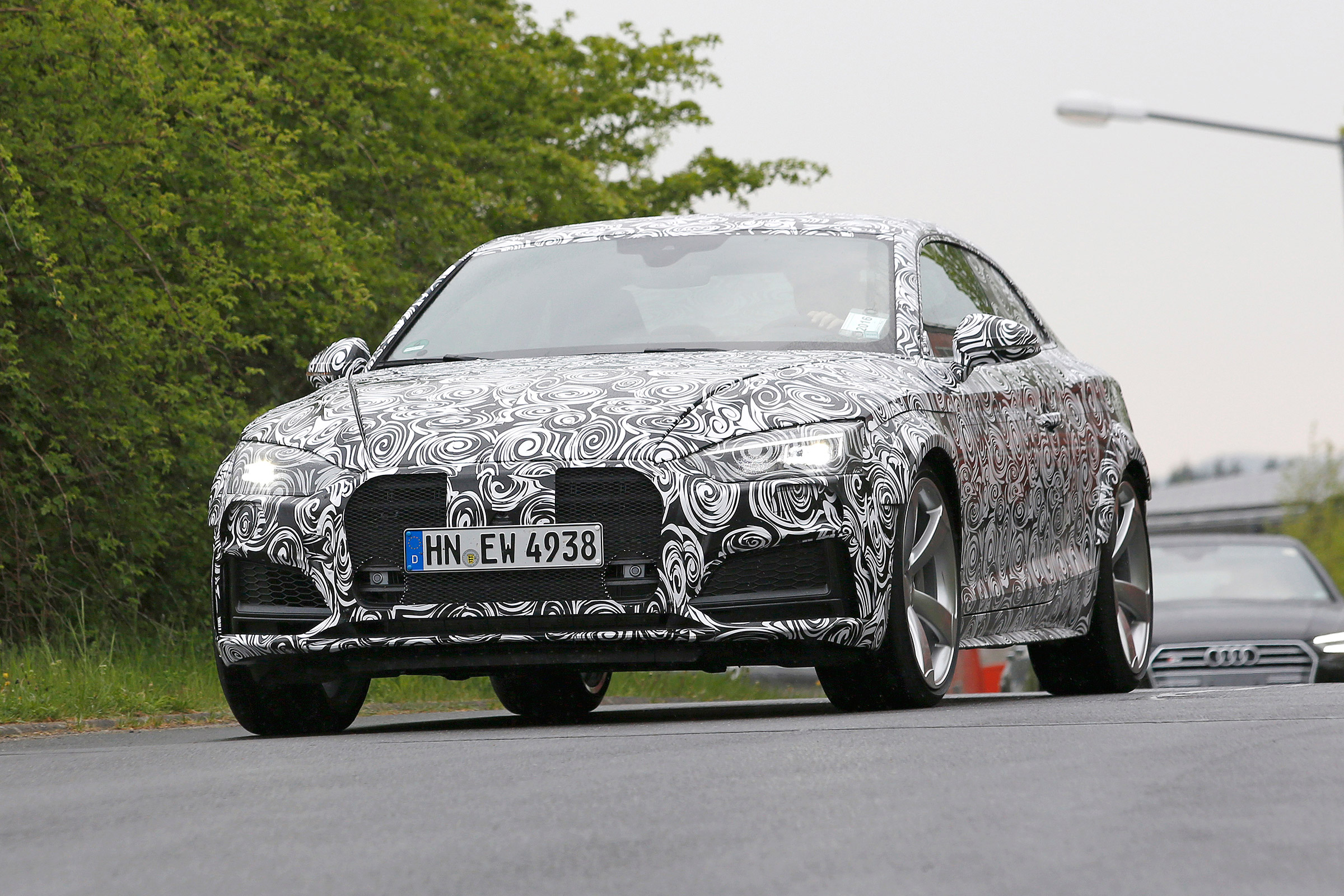 New Audi RS5 spied - front