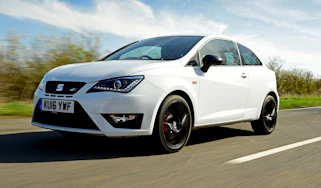 SEAT Ibiza Cupra vs VW Polo GTI - Ibiza front tracking