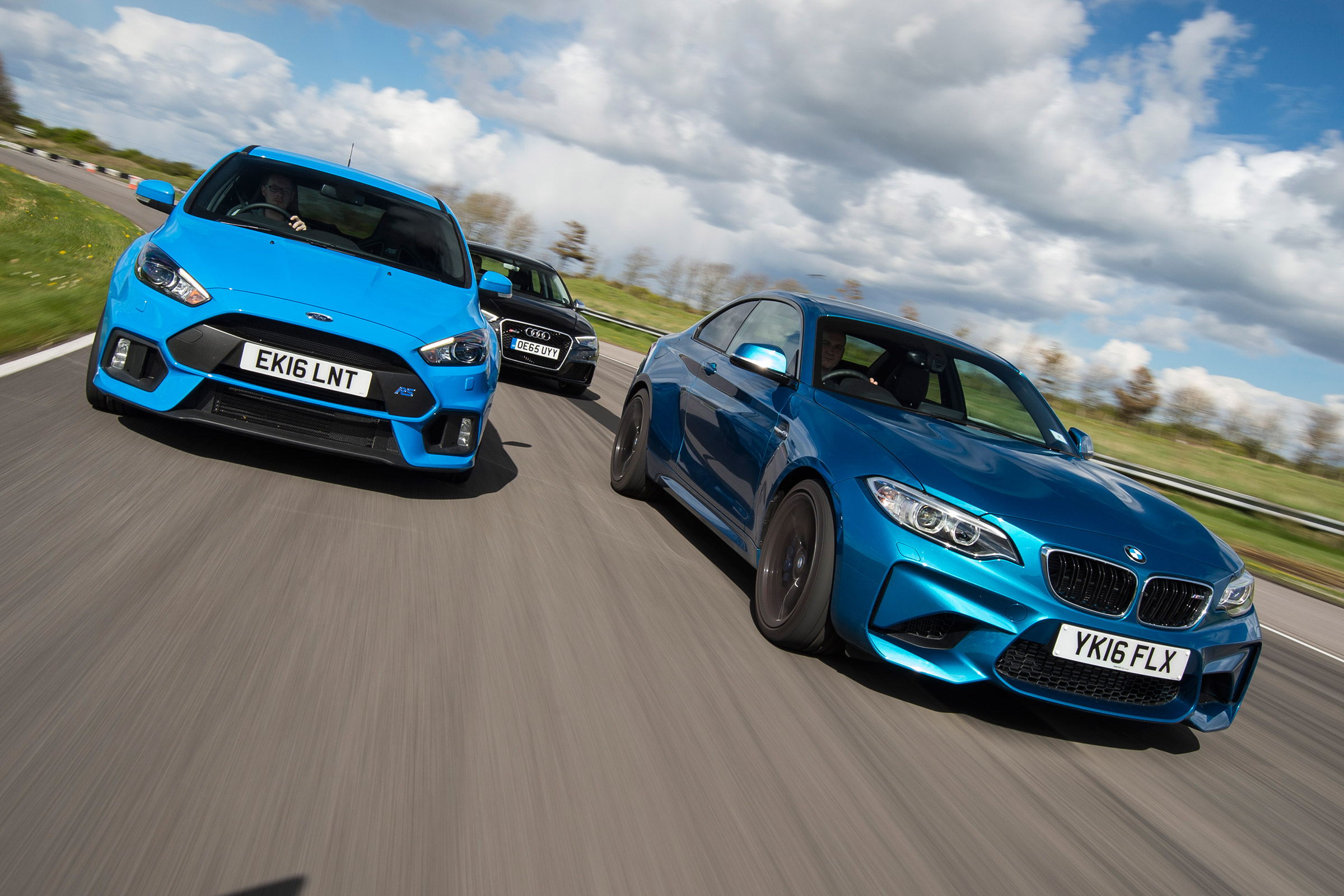 BMW M2 vs Ford Focus RS vs Audi RS3 - header