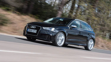 Audi RS3 group - front three quarter