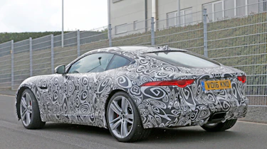 Jaguar F-Type Coupe 4cyl spy shot - rear quarter