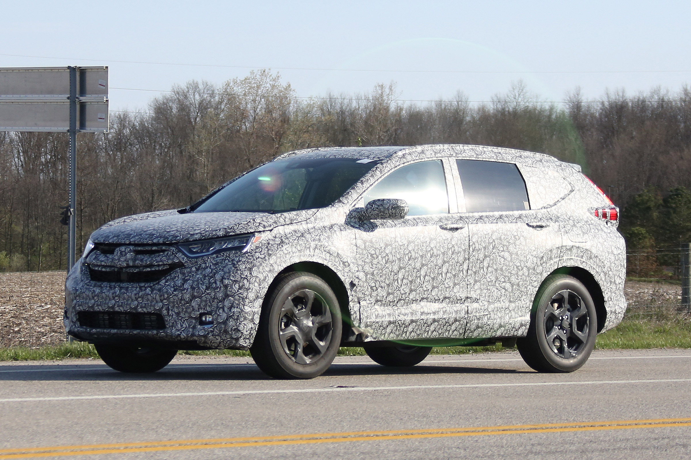 New Honda CR-V - spy shots - side