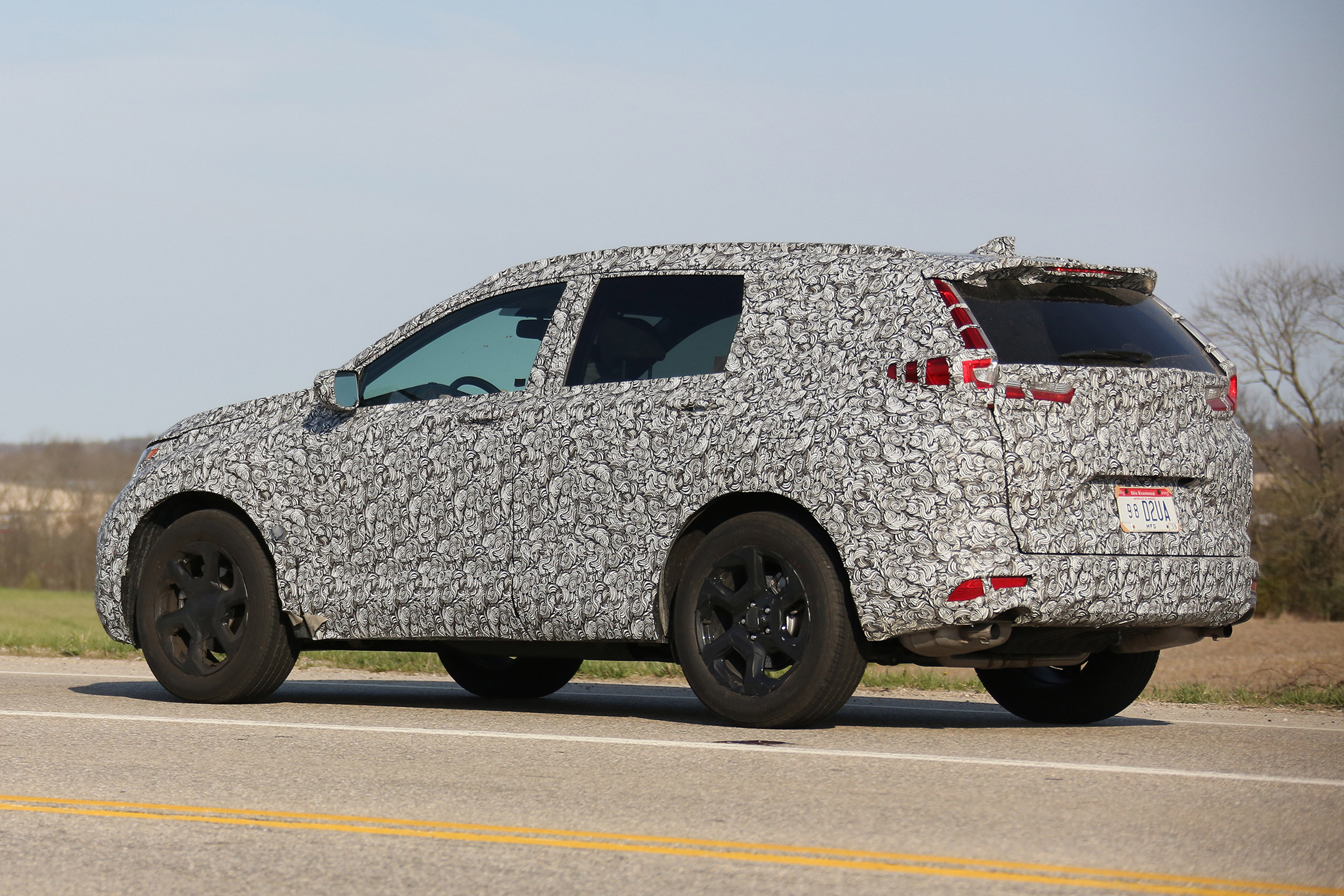 New Honda CR-V - spy shots - side/rear
