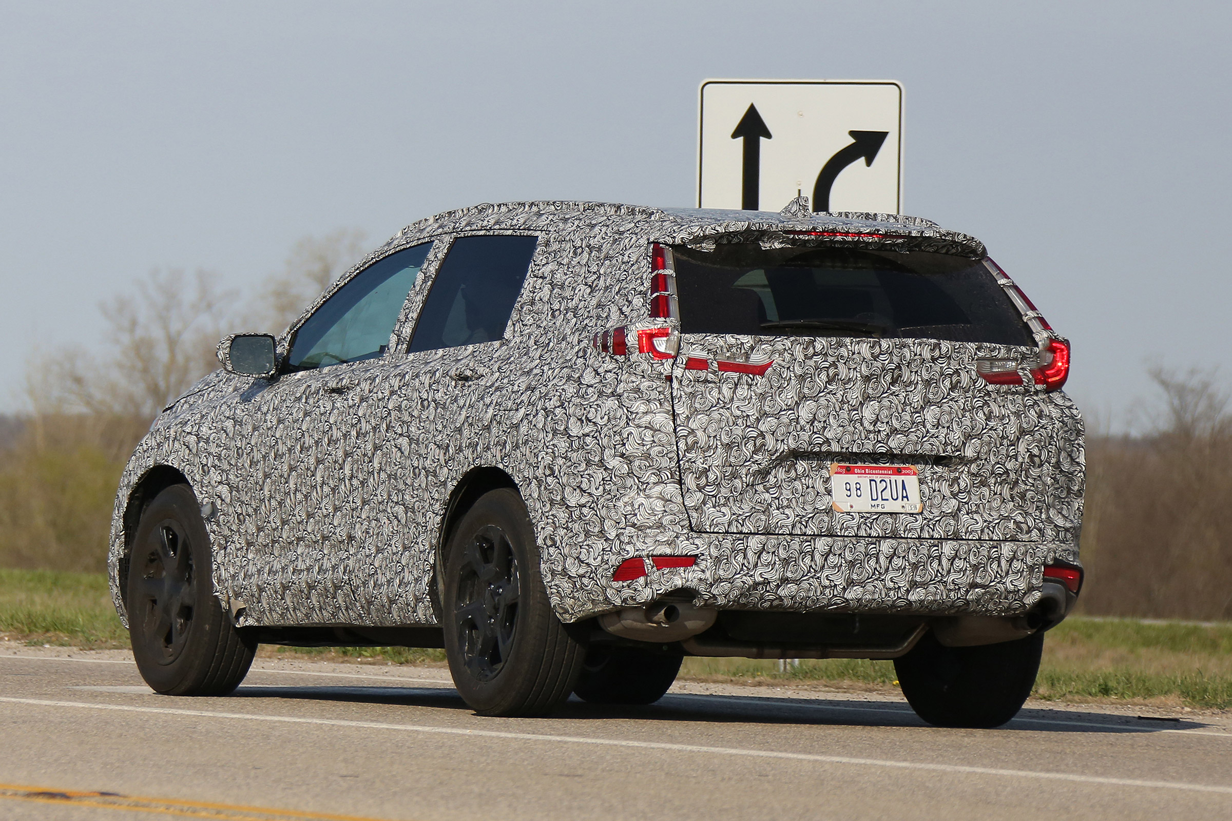 New Honda CR-V - spy shots - rear