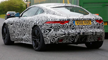 Jaguar F-Type Coupe facelift spy shot - rear quarter