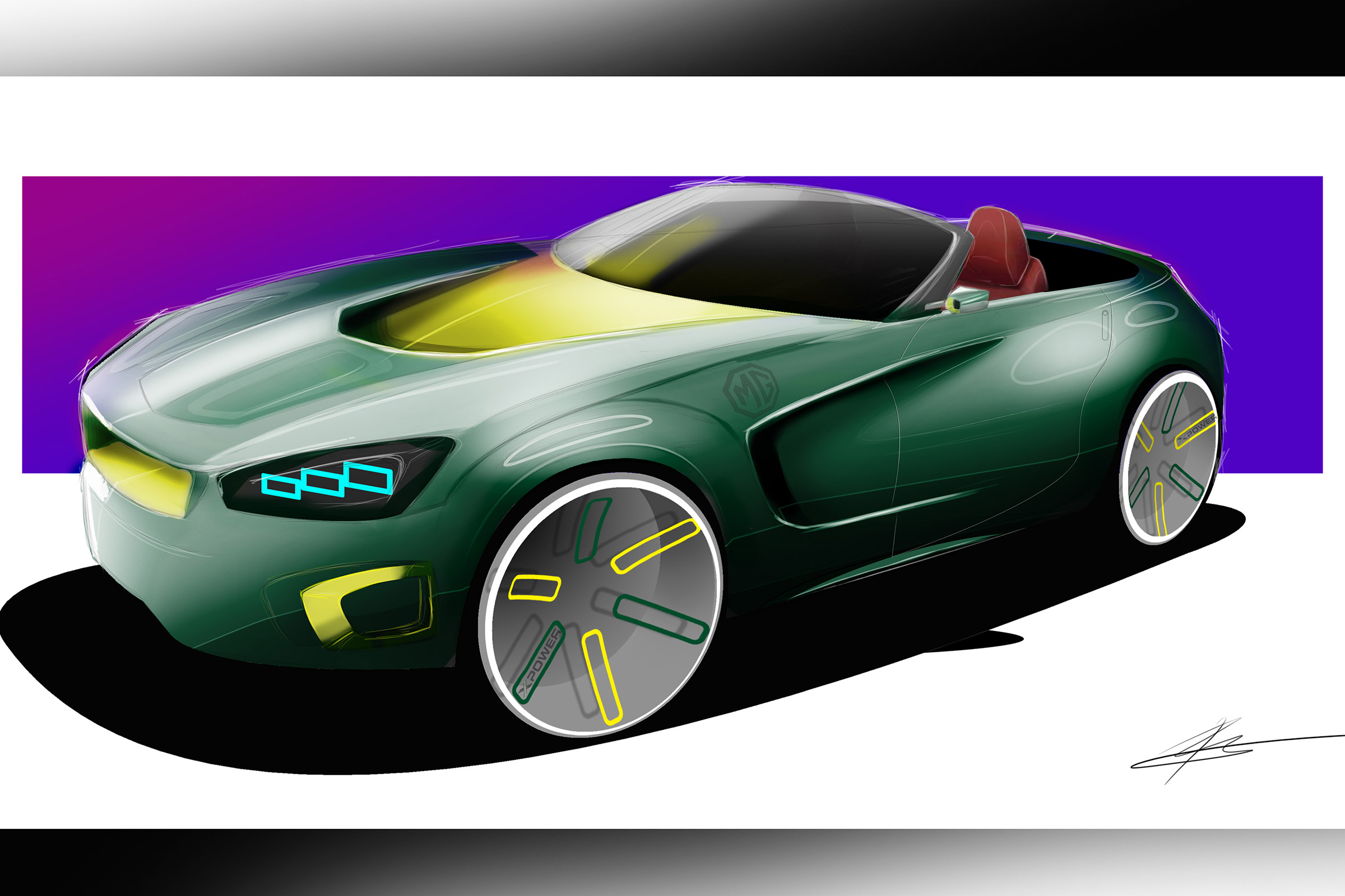 MG Roadster sketch