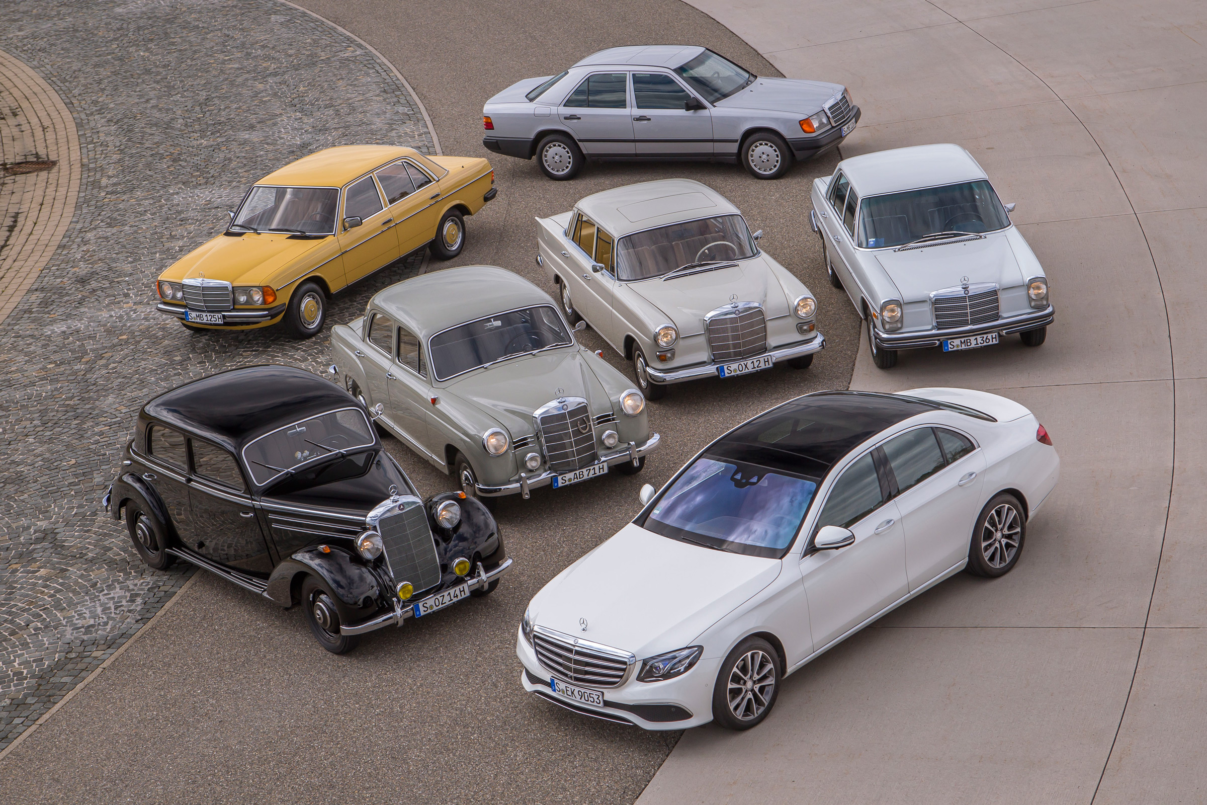 70 years of Mercedes E-Class - group 3