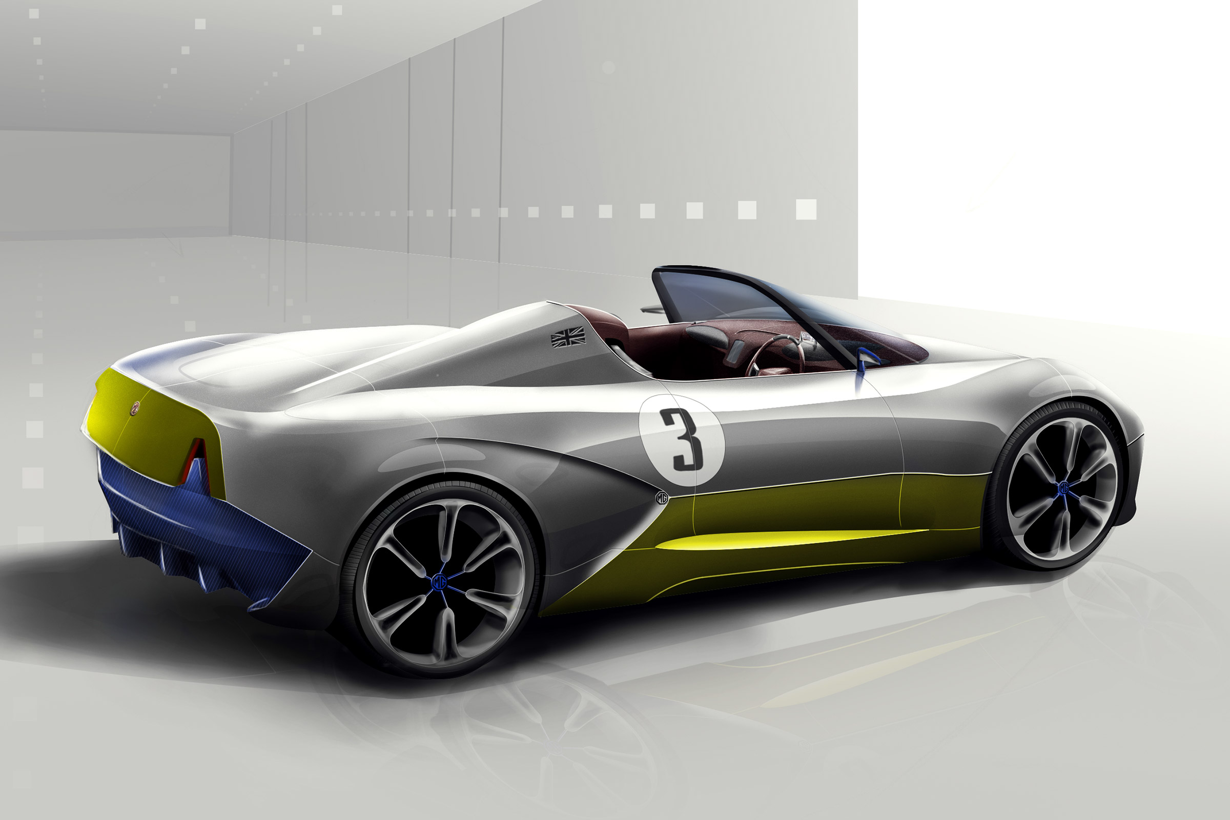 MG GE sketch - rear
