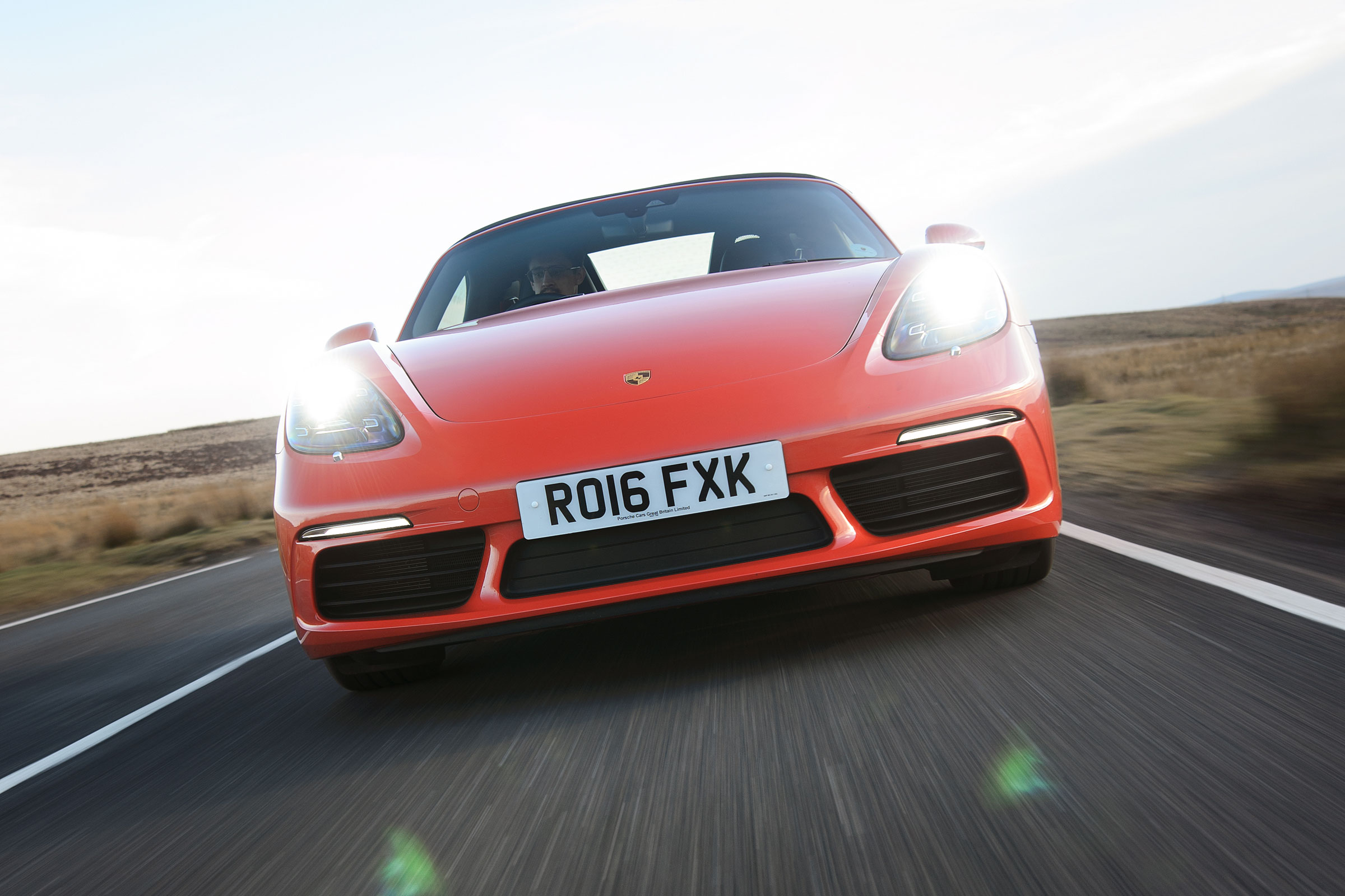 Porsche 718 Boxster head on