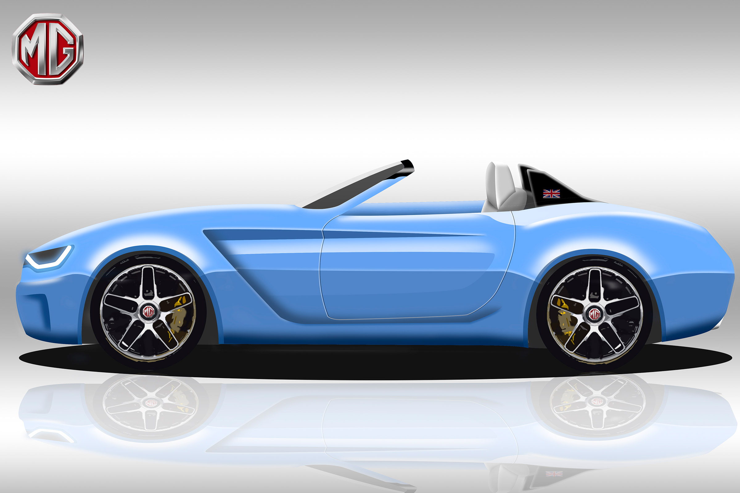MGB sketch - side 