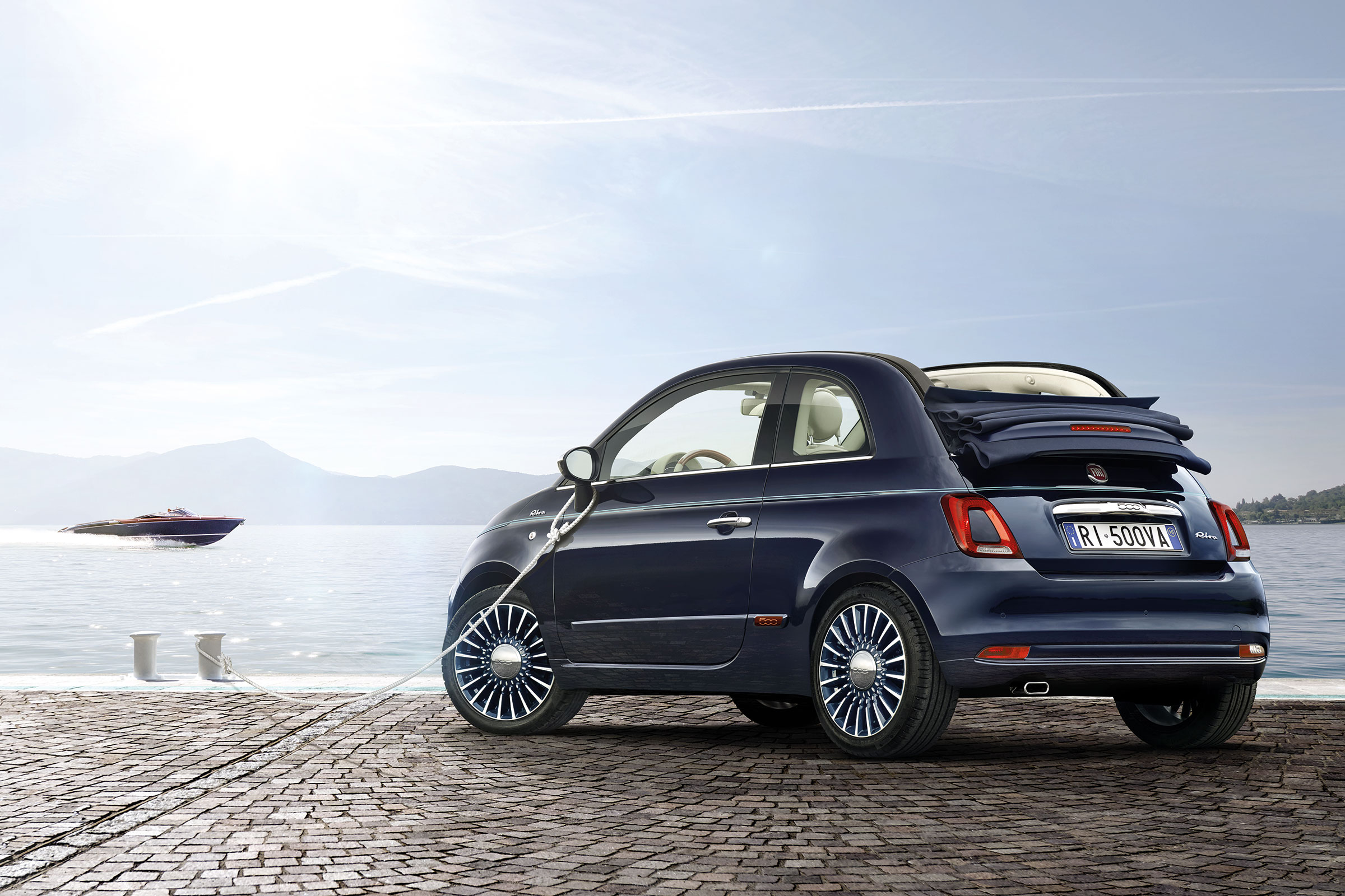 Fiat 500 Riva - rear quarter tether